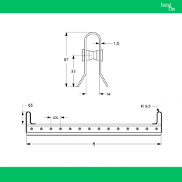 (H25B) Traverses de suspension