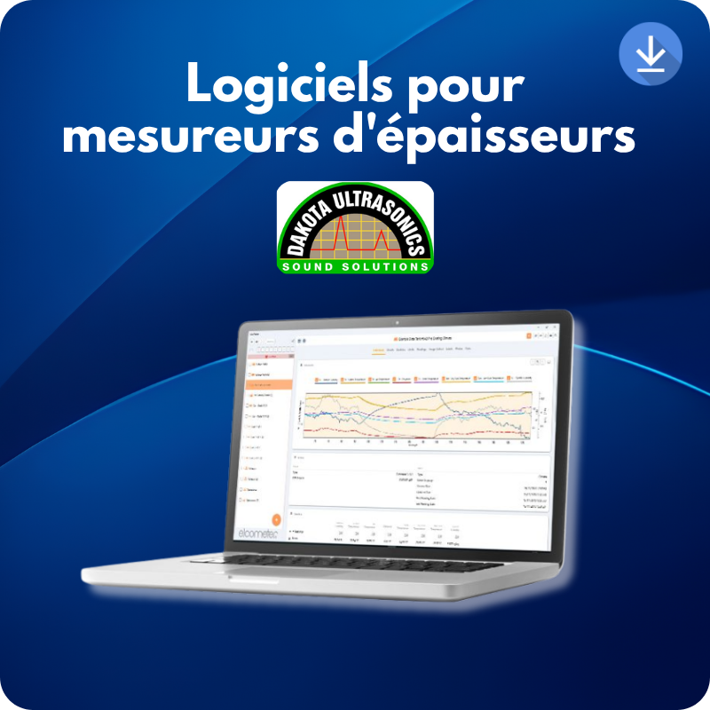 Logiciels pour mesureurs d'épaisseurs DAKOTA ULTRASONICS