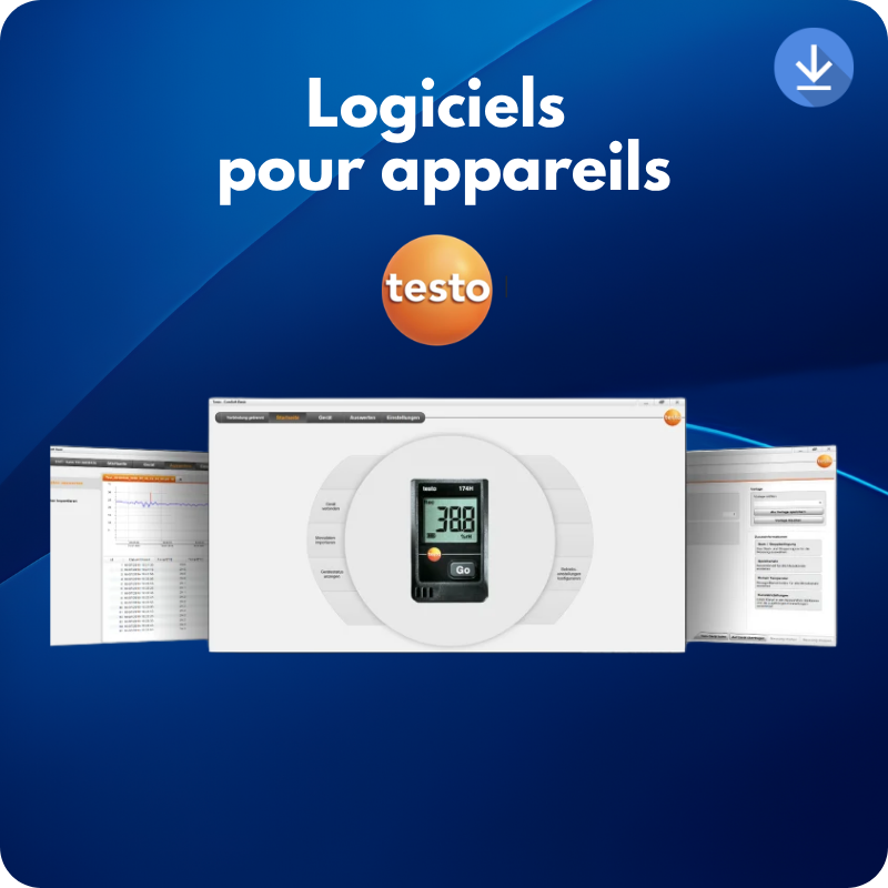 Logiciels pour appareils TESTO
