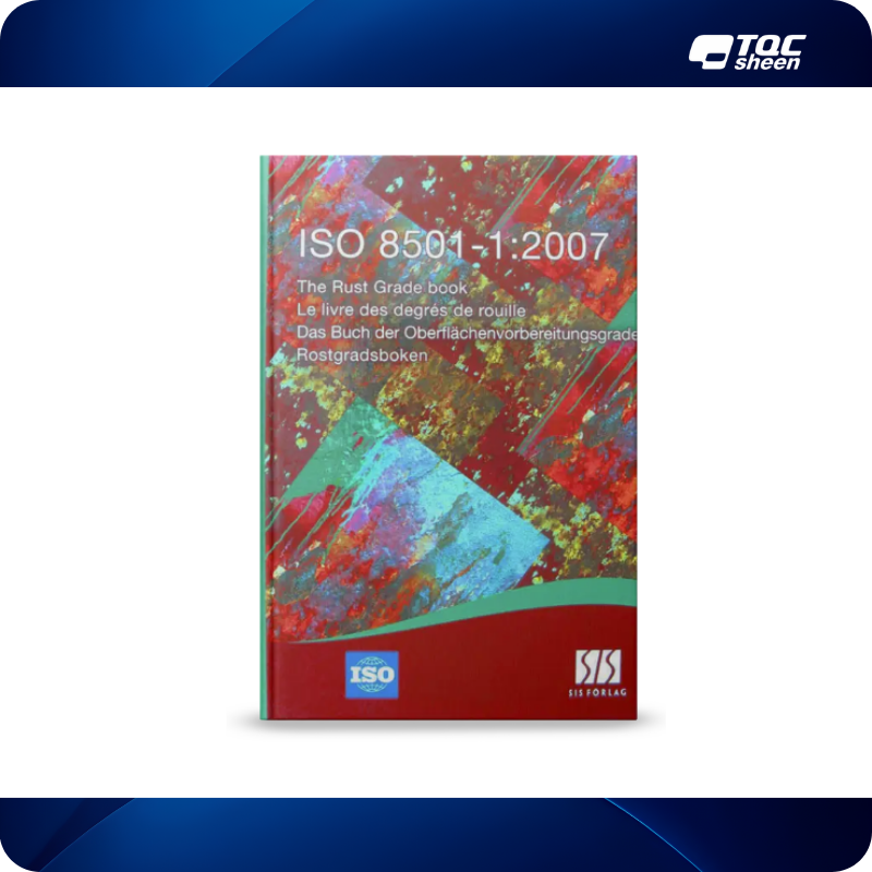 Livret d'évaluation visuelle ISO 8501-1 TQC Sheen pour l'inspection des surfaces en acier.