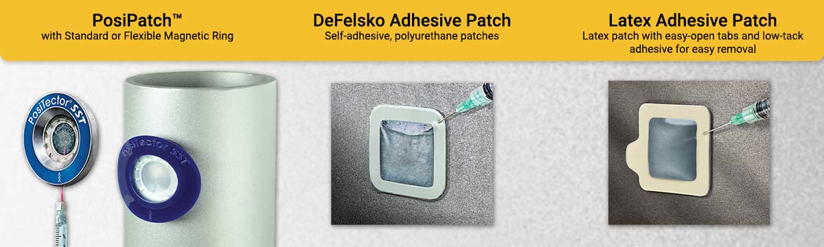 PosiPatch, patch adhésif DeFelsko et patch adhésif en latex 
