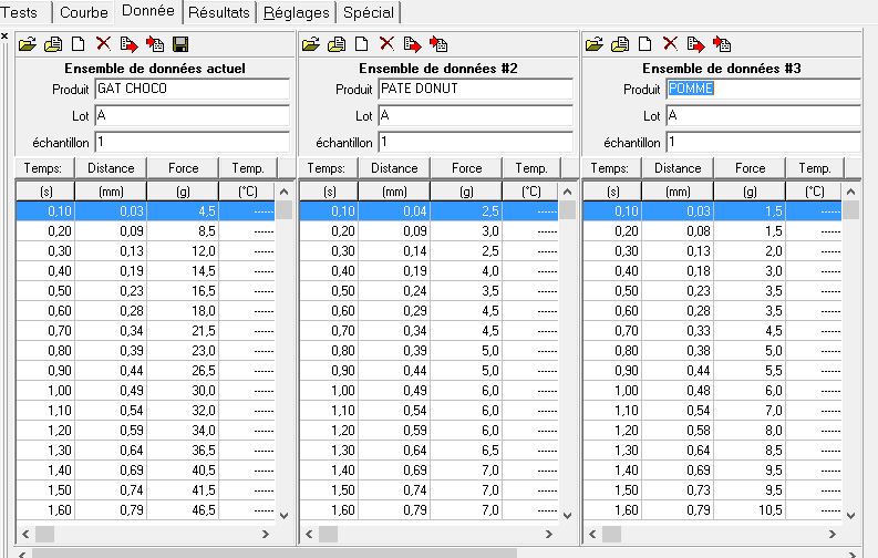 TEXTURE PRO COMPARER MESURES